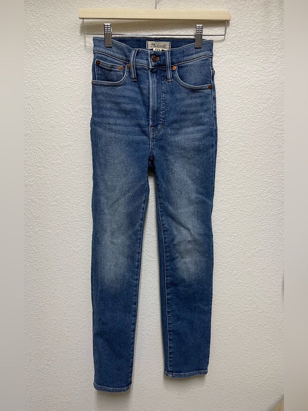 MADEWELL Perfect Vintage Jeans Medium Wash Blue High Rise Waist Size 23